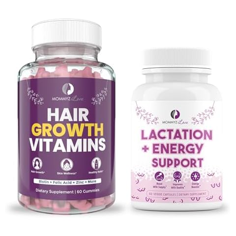 Lactation Supplement with Organic Postnatal Vitamins and Biotin Gummies for Hair Growth, Radiant Skin, Strong Nails, Breast Milk Supply Increase, and Energy Boost for Holistic Postpartum Recovery Cover