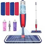 Spray Mops for Cleaning Floors - MEXERRIS Wood Floor Mop with 4 Washable Pads 2 Refillable Bottles - Wet Dry Dust Mops for Hardwood Laminate Ceramic Tiles Floors Cleaning - Home Commercial Mop