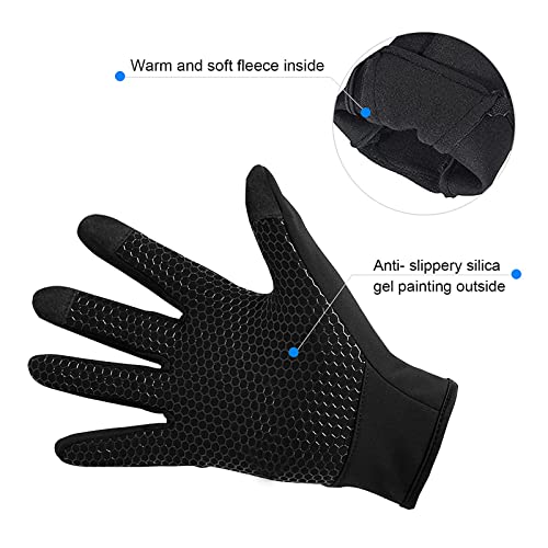 BNGXR Guanti Invernali, Touch Screen Antivento Guanti Sportivi per Uomo Donna, Caldo Antiscivolo Impermeabili Touchscreen Guanti Idea per Corsa, Moto Mtb, Ciclismo, Arrampicata, Sci (XL) - 2