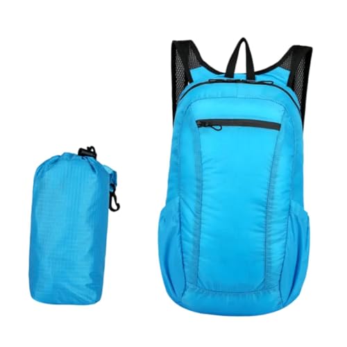 Harilla Mochila de Senderismo Plegable Mochila Empacable Mochila Informal, Azul Brillante, universal