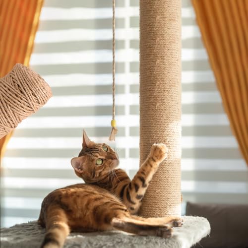 ZYDYRX Cuerda de Yute 4mm x 100m Cáñamo Rascador para Gatos Cuerda Manualidades para Jardinería Bricolaje DecoracióN Hogar Manualidades - imagen 3