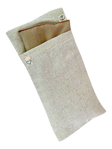 Peacegoods-Yoga-Eye-Pillow-Gift-Set-Unscented-Flax-Eye-Pillow-wCover-Soft-Cotton-4-x-85-washable-soothing-relaxing-migraine-relief-sleep-meditation-massage-natural-beige-green-blue-orange