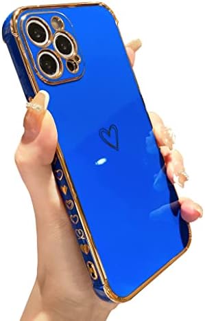 Tzomsze Compatible with iPhone 12 Pro Max Case Cute, Luxury Plating Edge Bumper Case, Full Camera Lens Protection & Shockproof Reinforced Corners Cover for iPhone 12 Pro Max 6.7-Inch (Candy Black)