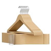 SONGMICS Wooden Hangers, Pack of 20, Coat Hangers