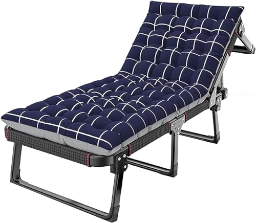 Chaise longue extérieur portable fauteuil inclinable grand confort
