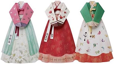 (Set of 3) Somssi Thank You Greeting Cards Korean Traditional Dress Hanbok