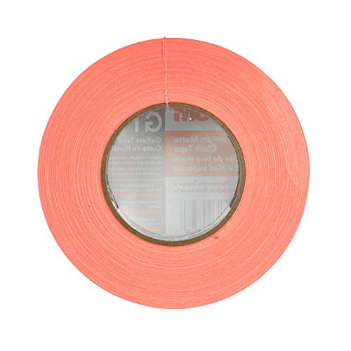 Image of 3M Premium Matte Cloth (Gaffers) Tape GT1, Fluorescent Orange, 24 mm x 50 m, 11 mil