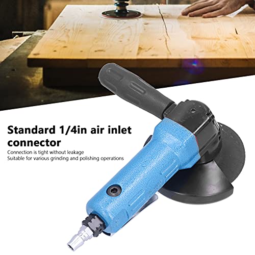 4In Air Angle Grinder Power Angle Grinder Alloy Steel Pneumatic Cutting Machine For Cutting Grinding Kp‑631 11000Rpm((Blue)) #TOP2