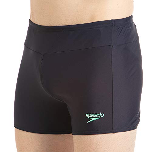 Image of Speedo Men's Endurance Essential Houston Aquashort - True Navy & Green Glow