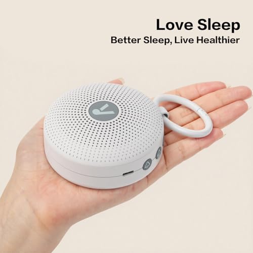 Image of Portable Noise Machine for Baby Adult with 21 Natural Soothing Sound, Memory Function, Powerful Battery & 32 Levels of Volume, Noise Canceling for Sleeping, Sleep Sound Timer Therapy for Home, Travel