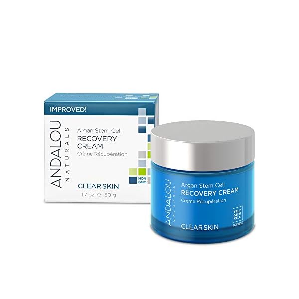 Andalou-Naturals-Argan-Stem-Cell-Recovery-Cream-oz-For-Oily-or-Overreactive-Skin-Helps-Clarify-Cleanse-Pores-for-Glowing-Skin-Aloe-Vera-17-Ounce Andalou Naturals Argan Stem Cell Recovery Cream oz For Oily or Overreactive Skin Helps Clarify Cleanse Pores for Glowing Skin, Aloe Vera, 1.7 Ounce