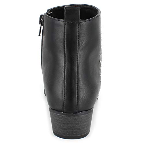 Esprit Womens Tierra Ankle Boot, Black Pu, 6.5 Us #TOP2