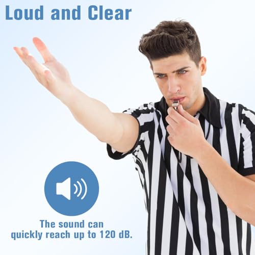 Hadrnahkb Whistle, Whistle For Coaches Stainless Steel Whistles With Lanyard Referee Whistle Emergency Coach Whistles Teacher Whistle Loud Crisp Sound Whistle For Adults Teachers Pet Training Outdoor Sports thumb #3