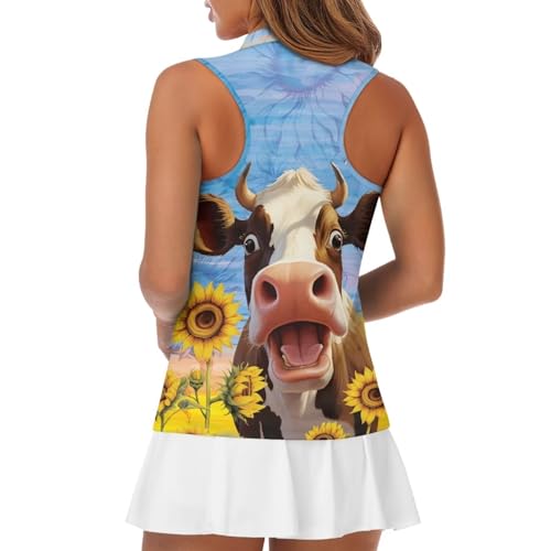 Womens Sleeveless Golf Shirts Zip Up V Neck Workout Tank Tops Quick Dry Lightweight Athletic Tops 5