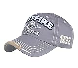 Ruicheng Gorra de béisbol para hombre, vintage, lavada, gorra de camionero, gorra deportiva, gorra ajustable (gris), 56-60