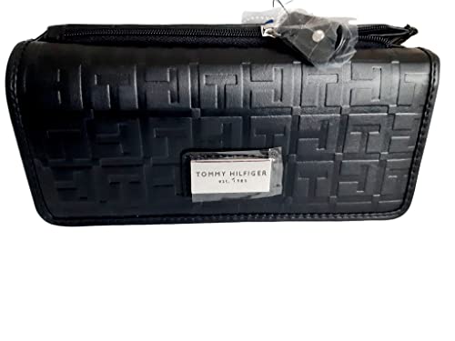 Tommy Hilfiger Women's Logo Checkbook Wallet Clutch Bag (Black)2