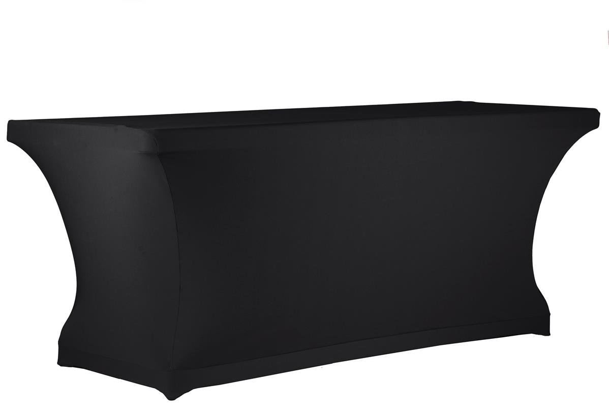 Expand Funda Negra para Mesa - Forro, Cabado, Mantel, Cubierta - 110cm a 130cm - Cerrado - Difícil Inflamación Permanente - Elásticamente