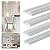 YEFANXI Peel and Stick Panels Molding Trim, Flexible Chair Rail Classic Wall Trim, Self-Adhesive Wall Paneling Strip for Home Decoration(White 10ft*0.9in)