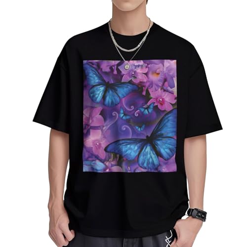 T-shirt imprimé papillon pour femme idéal pour un look décontracté d'été