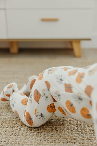 Image of Copper Pearl Baby Zip-Up Footie Pajamas - Soft Stretchy Sleep and Play Footies for Boys and Girls