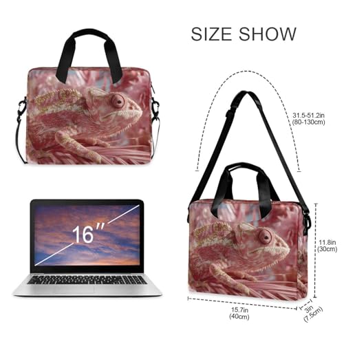 Bolso para portátil con estampado camaleón y múltiples bolsillos miniatura 5