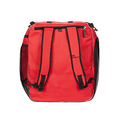 Brubaker Winter Sports Ski Boot Bag Professional Backpack Black Red #TOP4