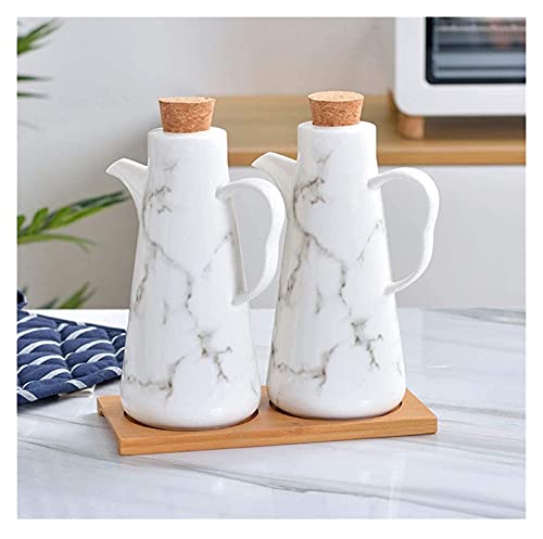 WDCDYQDH Ölspenderflasche, Keramik-Tisch-Olivenölspenderflasche – Sojasaucen- oder Essig-Menage mit Ausgießer, Dose WDCDYQDH Ölspenderflasche, Keramik-Tisch-Olivenölspenderflasche – Sojasaucen- oder Essig-Menage mit Ausgießer, Dose