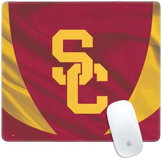 Skinit Extra Large Gaming Mouse Pad - Officially Licensed USC Gold Trojan Mascot Design with Stitched Edges, Waterproof, Non-Slip Rubber Base, Desk Mat for Keyboard & Mouse, 35.75" x 15.4" inches