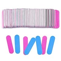 Dreamil Mini Nagelfeilen 100 Stück Profi Nagel Feile 180/240 Grit Doppelseitige Einweg Nagelfeil Professionelle Care Nagelfeilen für Nagelstudio und Zuhause