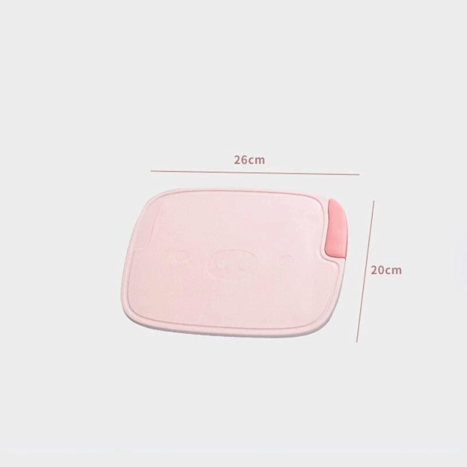 Tabla de cortar de plástico para cocina, sin BPA, antideslizante, ranuras para jugos y tablas de cortar no porosas, fácil de limpiar (26 x 20 cm)