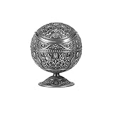  TJLSS Aschenbecher Globe Klassische Aschenbecher Zinn-Legierung Aschenbecher kreative Persönlichkeit Aschenbecher Zigarette Aschenbecher mit Deckel for Home Office Dekoration