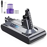 🔋【Einfach zu Installieren und Sicher zu Verwenden】Unser V10-Ersatzakku ist einfach zu installieren und passt perfekt. V10 Batterie für Dyson mit Importierte Batteriezellen. Es kann vor Überladung, Überentladung, Überstrom und Kurzschluss schützen.
