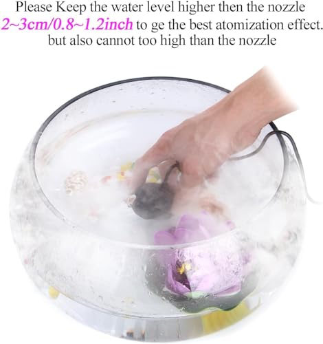 Agptek 4336414016 Mach Fount, 400Ml/H Original Mini Mist Maker Fogger Water Pond Garden Fountain Fogger Indoor Outdoor Fountain Accessories Fog Machine Atomizer Air Humidifier thumb #4