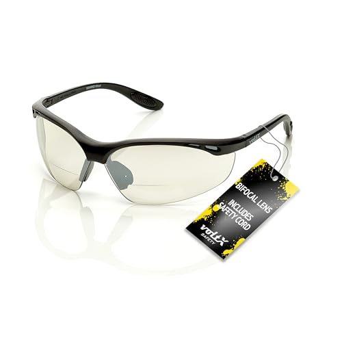 voltX Constructor BIFOKALE Schutzbrille mit Lesehilfe (Verspiegelte +1.5...