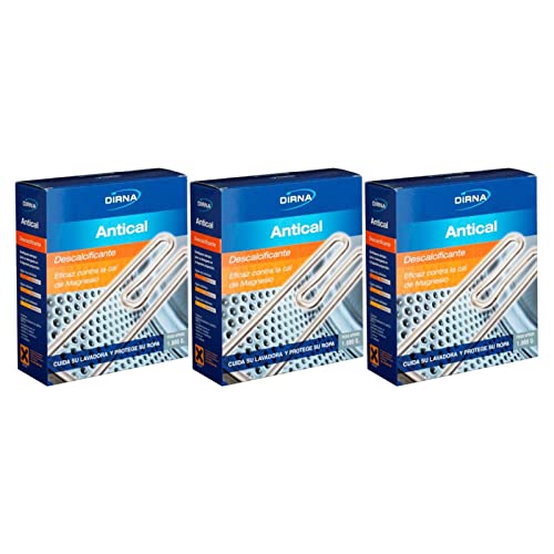 DIRNA Antical Descalcificante Lavadoras Elimina Olores Suciedad Lote 3 und en estuches de 1Kg