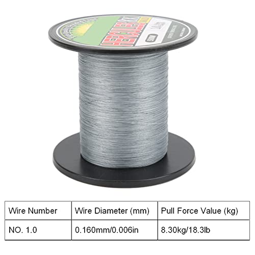 Shanrya Geflochtene Angelschnur, Starke Zugkraft PE Geflochtene Angelschnur Umweltstandard Drahtdurchmesser für… – Bild 8