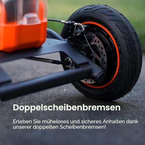 SuperHandy Explorer Mobilitätsroller – 4-Rad, 500W bürstenloser Motor, 48V Batterie, 159 kg Tragfähigkeit,Höchstgeschwindigkeit 8 km/h, leichtes Aluminiumgerüst, Patent angemeldet