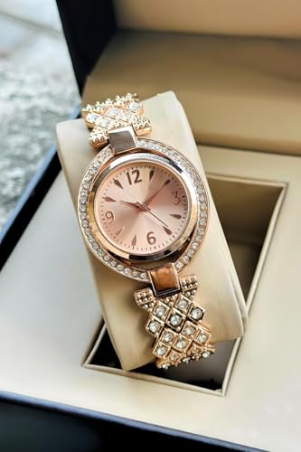 Image of styledose Women Analogue Wrist Watches for Women's & Girls&Miss&Ladies Diamond Studded Stylish Bracelet Strap