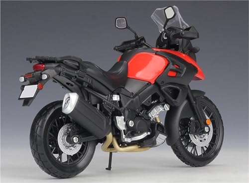 Moto de course en métal Suzuki V-Strom 1:12, finition moulée haute précision