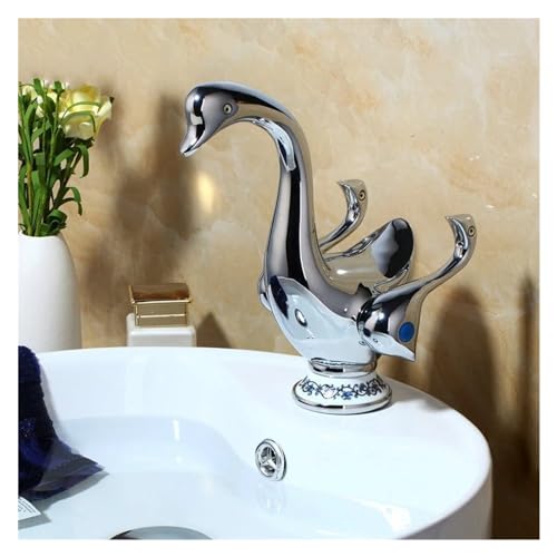 Mélangeur d'évier de lavabo chrome poli pour rénovation de maison