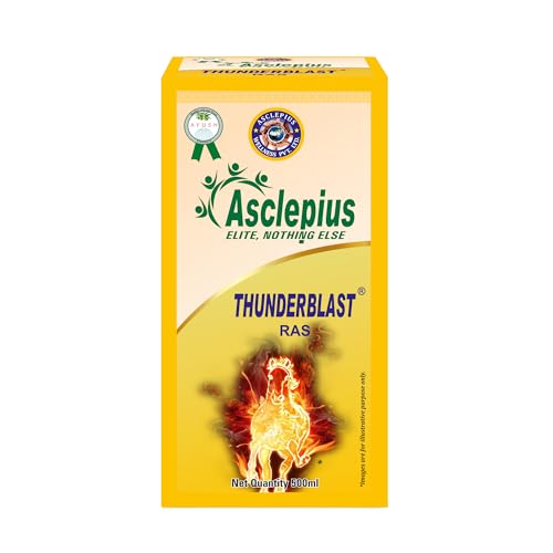 Asclepius Thuderblast Ras Enhances Physical Strength and Stamina, Boosts Natural Energy, Supports Vitality with Adaptogenic Herbs, Stimulant-Free - 500ml