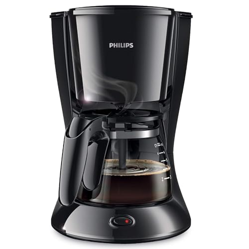 Philips Drip Coffee Maker - 0.6L Up to 7 Cups Glass Jug Auto Off function Black - HD7432/20