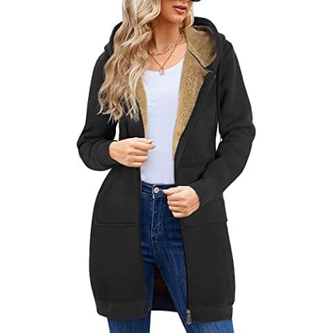 RITOSTA Women's Zip Up Fleece Hoodie Cover