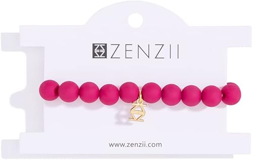 Miniatura 3 de ZENZII Pulsera elástica con cuentas mate para mujeres y niñas