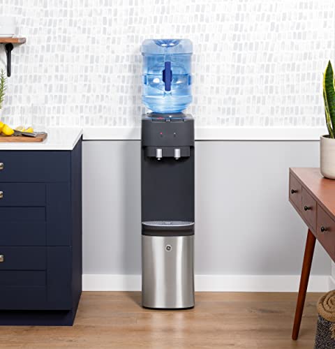 image for GE Top-Loading Hot and Cold Water Dispenser | 5 Gallon Water Cooler fo