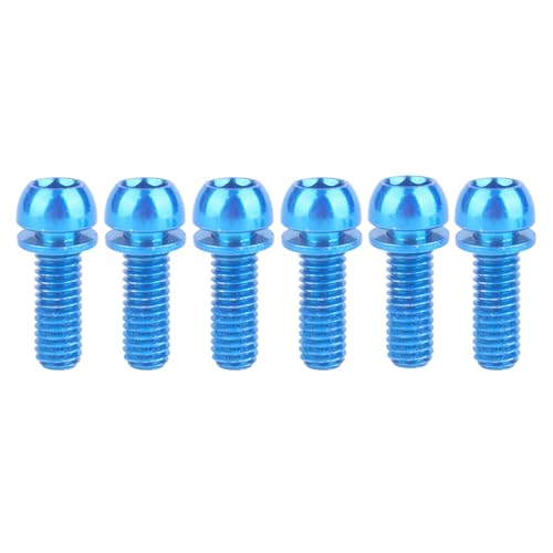 Pernos de acero inoxidable M6 x 18 mm con arandela para tornillo fijo de freno de bicicleta