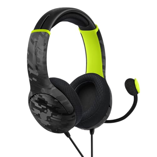 Image of PDP AIRLITE Wired Headset: Electric Carbon - Xbox Series X|S, Xbox One, & Windows 10 /11 PC