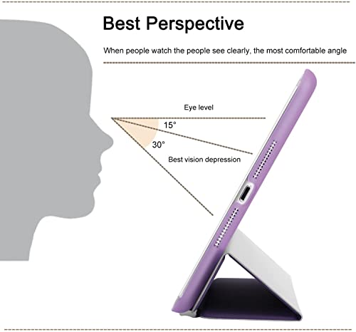 Smart Magnetic Case For iPad 2nd & 3rd Generations, Auto Wake/Sleep, Slim Lightweight, Shell Stand Cover - Purple - Image 4
