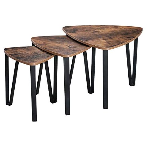 VASAGLE Set of 3 Nesting Coffee Tables Cover