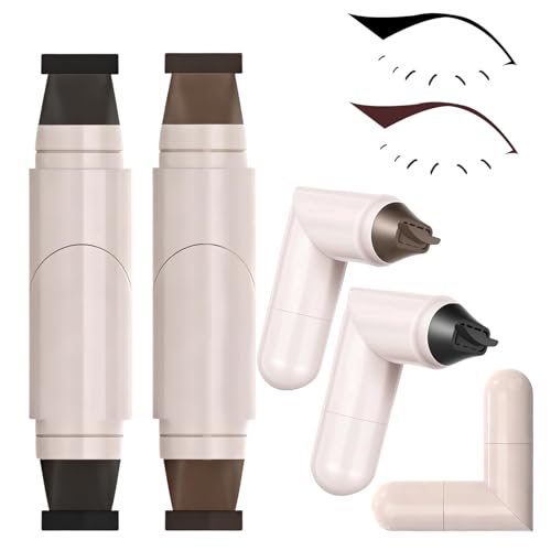 BSMAX 2Pcs Foldable Eyeliner Stamp,One-Piece Eyeliner Stamp Pen,Double-Ended Winged Eyeliners...